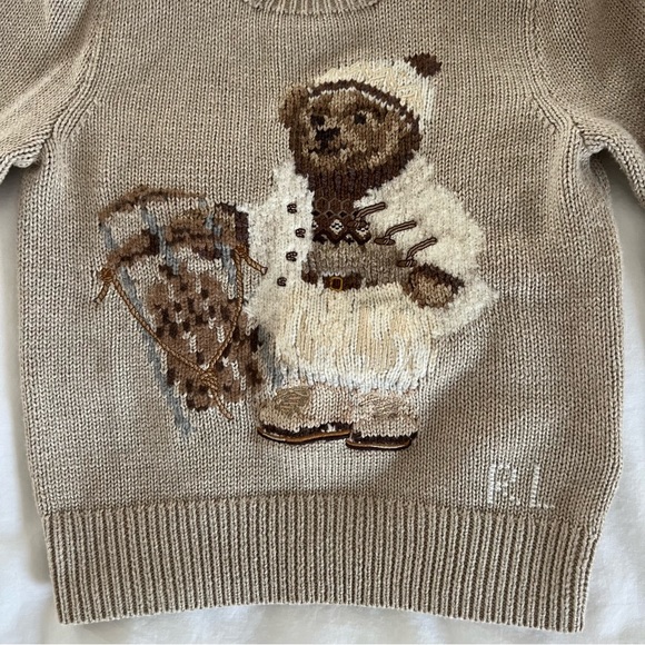 Rare Ralph Lauren Polo Bear Apres Ski Sweater (Size 5) - Picture 4 of 4